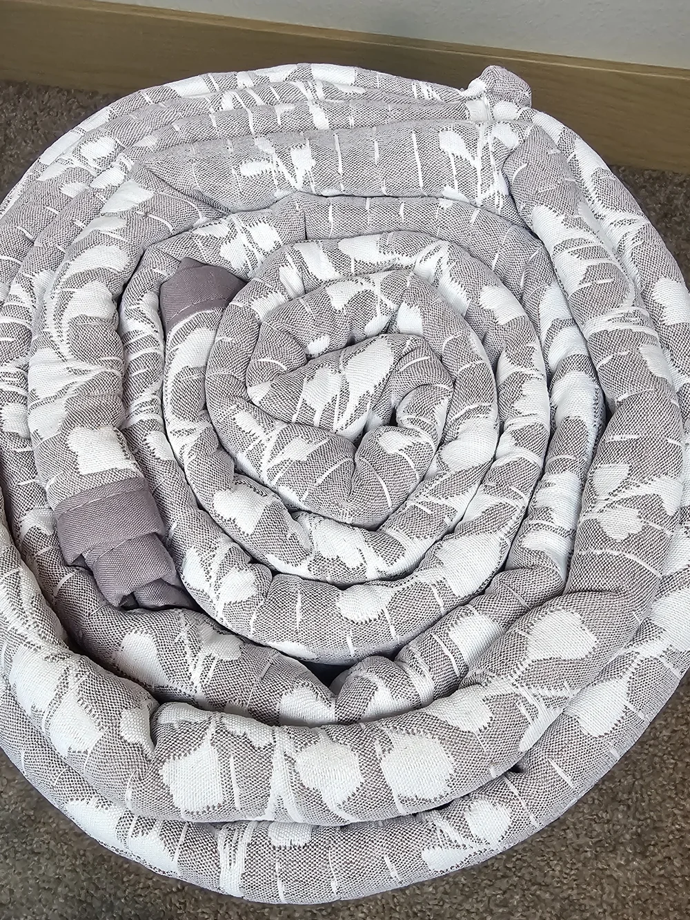 Mainstays Lavender Floral Quilt - Purple and White Botanical Pattern